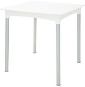 Mesa Tramontina Laura Rattan 70 cm em Polipropileno Branco com Pernas de Alumínio Anodizado