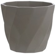 Vaso Torcido Decorativo Cinza 12x13,5 cm - D'Rossi