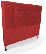 Cabeceira Cama Box Queen 160cm Maya Suede Vermelho - Sheep Estofados - Vermelho