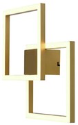 Arandela / Plafon Tec Dourado 41X41X4Cm Led 45W 3000K 2450Lm Bivolt Al...