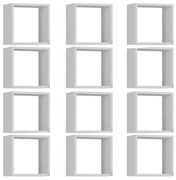 Kit 12 Nichos Organizador 30x30cm Branco G01 - Gran Belo