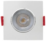 Spot De Embutir Quadrado 3W 3000K Led Bivolt 7,4X7,4X2,5Cm | Opus Eco... (Branco)