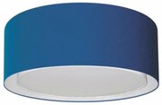 Plafon Duplo Cilíndrico Md-3036 Cúpula em Tecido 50x25cm Azul Marinho - Bivolt