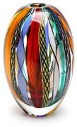 Vasinho Oval Hippie Murano Cristais Cadoro