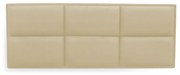 Cabeceira Painel Cama Box Casal 140cm Nina Suede Bege - Sheep Estofados - Bege