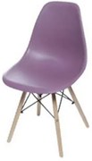 Cadeira Eames Polipropileno Roxa Base Madeira - 53428 Sun House