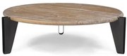 Mesa Centro Clip Tampo DriftWood Base Grafite 115cm - 61886 Sun House