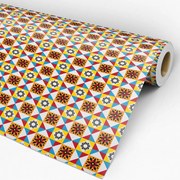 Papel de Parede Pastilha Multicolor 0.50m x 3.00m