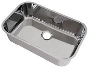 Cuba de Embutir 2 Docol Invicta 56x34x18 cm em Aço Inox 304 Alto Brilho Sem Válvula