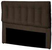 Cabeceira Cama Box Casal 160cm Conforto Suede Marrom - Sheep Estofados - Marrom