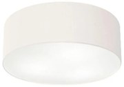 Plafon Cilíndrico Md-3005 Cúpula em Tecido 40x12cm Branco - Bivolt