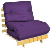 Colchonete Futon Dobravel 121X79X13Cm Enrolavel Orthovida (Roxo)