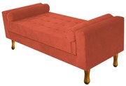 Recamier Félix Casal 140cm Suede Terracota - ADJ Decor