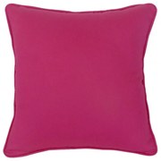 Capa de Almofada Fio Tinto em Algodão Liso 45x45cm com Viés - Rosa