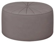 Puff Decorativo Sala De Estar Round Veludo Rosê G45 - Gran Belo