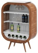 Adega Bar Mini Decor Pés Palito- Wood Prime LL 10736