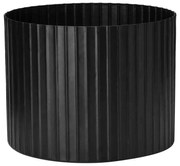 Cachepot Decorativo de Metal 3D Preto 22x29 cm - D'Rossi