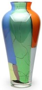 Vaso 63 MS Lascas Coloridas Murano Cristais Cadoro