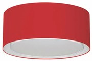 Plafon Duplo Cilíndrico Md-3036 Cúpula em Tecido 50x25cm Bordo - Bivolt