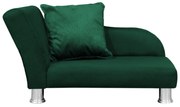 Divã Cama Pet Luxo para Cães E Gatos Elegante Confortável Suede Verde Bandeira