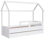 Cama Infantil Casinha Com Auxiliar Infix C06 Branco - Mpozenato