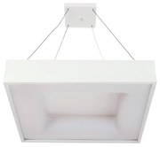 Pendente Belize 36X36Cm Led 24,4W Bivolt / Base Fechada | Usina 19011/... (BT - Branco Texturizado, 3000k)