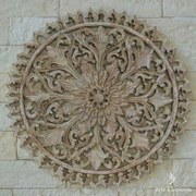 Mandala Flor em Madeira 40cm - Bali