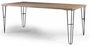 Mesa Jantar Bronx Madeira Driftwood Base Grafite 140cm - 45450 Sun House