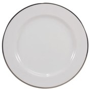 Prato Sobremesa 19Cm Porcelana Schmidt - Dec. Filetado Prata Itamaraty 0012