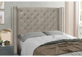 Cabeceira Cama Box King 195 cm Vicenza Linho Areia S04 - D'Rossi