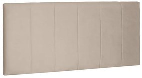 Cabeceira Painel Arizona Para Cama Box Solteiro 90 cm Suede - D'Rossi - Bege