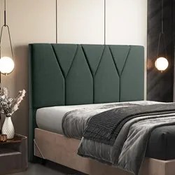 Cabeceira Cama Box Solteiro 100cm Aura Linho W01 Verde - Mpozenato