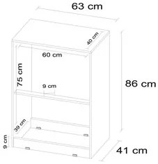 Cômoda Para Quarto 4 Gavetas Astral D02 Ebano Touch - Mpozenato