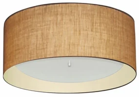 Plafon Para Sala de Jantar Cilíndrico SJ-3161 Cúpula Cor Palha Bege