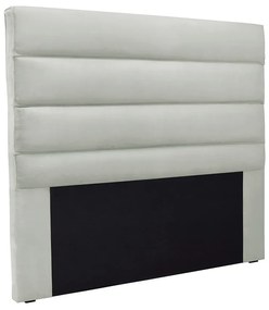 Cabeceira Cama Box Solteiro 90 cm Arles Veludo S04 - D'Rossi - Prata