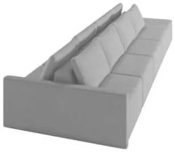 Sofá Ilha Modular com Puff para Sala Living 392cm Georgia Z08 Veludo C