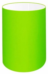 Cúpula abajur e luminária cilíndrica vivare cp-8006 Ø18x25cm - bocal europeu - Verde-Limão