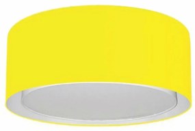 Plafon Para Sala de Jantar Cilíndrico SJ-3036 Cúpula Cor Amarelo