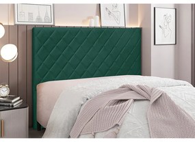 Cabeceira Cama Box King 195 cm Dubai Veludo Verde S04 - D'Rossi