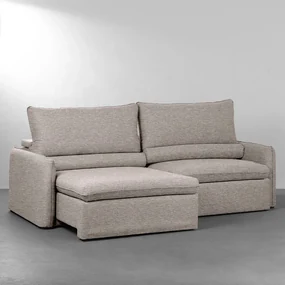 Sofá Week Retrátil Myst Cinza - 2,46m