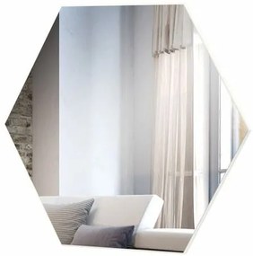Espelho Hexagono Logus Extra Grande cor Off White 86,5 cm (LARG) - 57971 Sun House