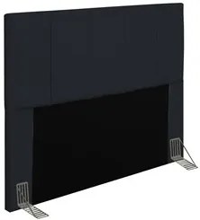 Cabeceira Cama Box Casal King 193cm Pérola W01 Corano Preto - Mpozenat