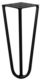 Kit 6 Pés de Metal 15 CM Hairpin Legs Mesas de Centro Puffs Preto G41