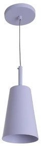 Pendente Redondo Aluminio E27 11W - LILÁS