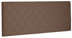 Cabeceira Painel Dubai Para Cama Box Casal 140 cm Suede Caramelo - D'Rossi