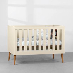 Berço Mini Cama Noah com Pés Retrô Mel - Areia