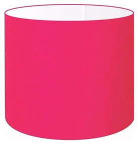 Cúpula Abajur Cilíndrica Cp-7008 Ø20x25cm Rosa Pink