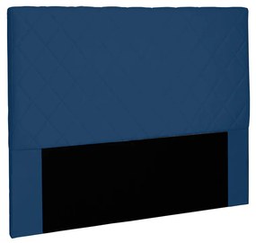 Cabeceira Dubai Para Cama Box Solteiro 90 cm Suede - D'Rossi - Azul Marinho