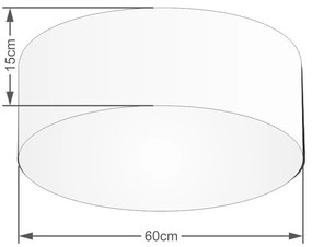 Plafon Para Dormitório Cilíndrico SD-3006 Cúpula Cor Cinza