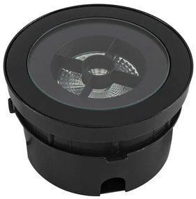 Embutido De Solo Led Aluminio Preto 25w Ip67 30 2700k Flat